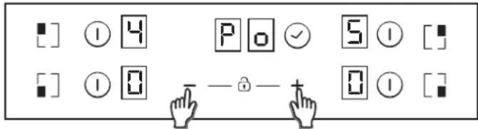 ■ ] ① 4 P o ✓ 5 ① [ ] ■ ] ① 0 — ⏻ — + 0 ① [ ]