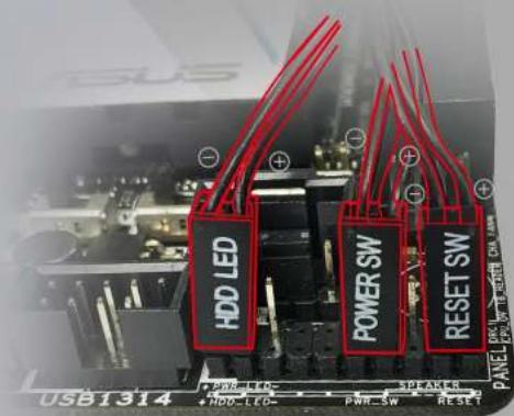 HDD LED POWER SW RESET SW USB1314 +HDD LED + Power SW + RESET SW + PANAER + PANAER