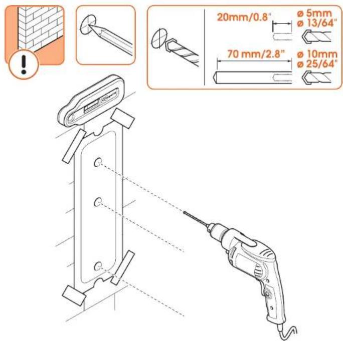 Vogel's TVM 3428 - Étape 2 : Fixer le support mural au mur - 2