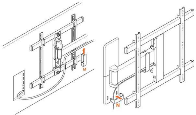 Vogel's TVM 3428 - Guidez vos câbles électriques - 1