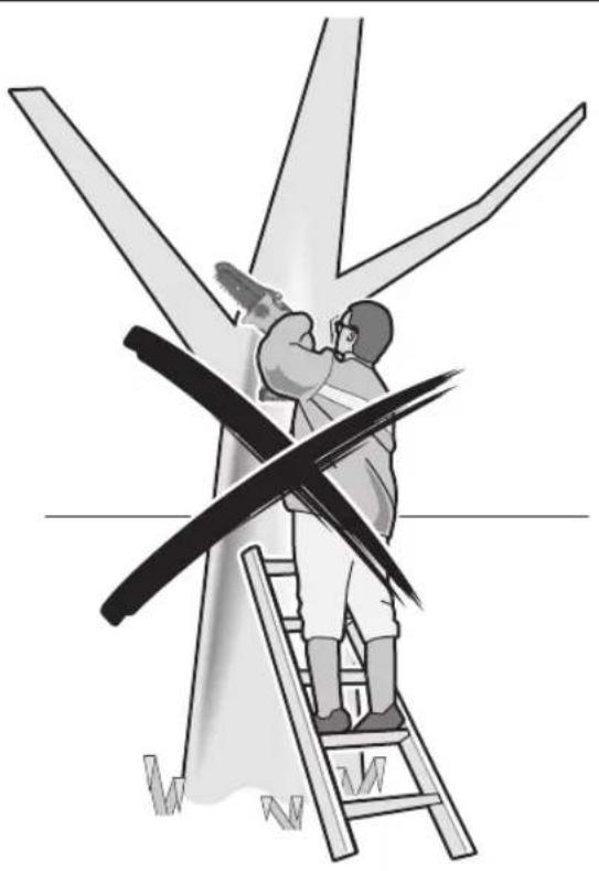Illustration of two figures climbing a ladder with crossed bars, no text or symbols present.