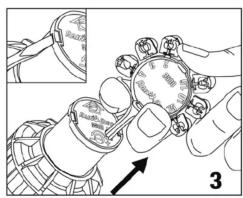 Diagram illustrating a robotic hand holding a watch with a magnified inset showing the watch's face and finger details.