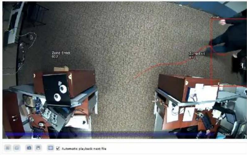 Zone Enter 817 Zone Exit m21 Automatic playback next file