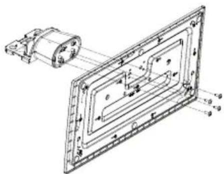 PANASONIC TB-43W60AEZ - Montaggio del piedistallo - 1