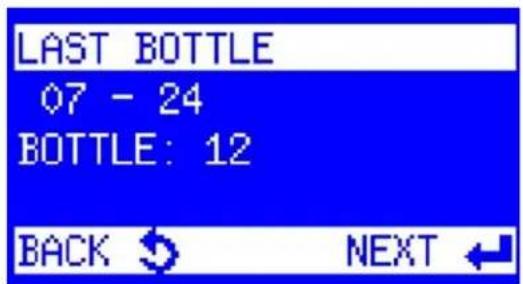 LAST BOTTLE 07 - 24 BOTTLE: 12 BACK NEXT