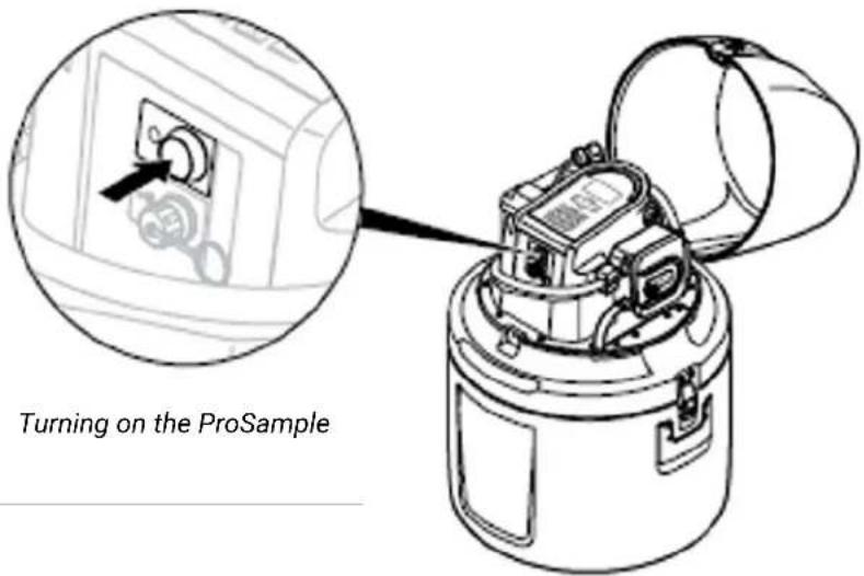 Turning on the ProSample