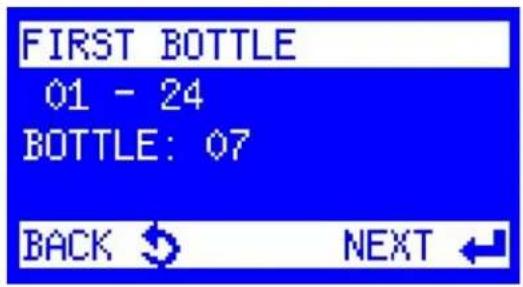 FIRST BOTTLE 01 - 24 BOTTLE: 07 BACK ↻ NEXT ←