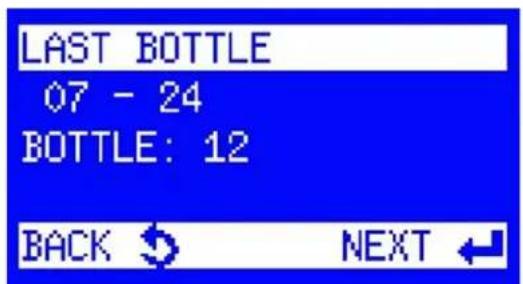 LAST BOTTLE 07 - 24 BOTTLE: 12 BACK ↻ NEXT ←