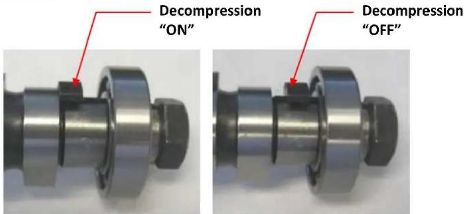 Decompression "ON" Decompression "OFF"