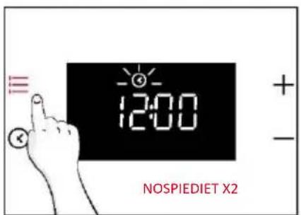 ≡ 12:00 NOSPIEDIET X2