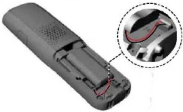 GEEMARC AmpliDect 295 SOS-Pro - Install and Charge the Handset Battery - 1
