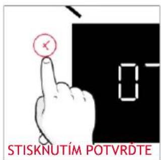 STISKNUTÍM POTVRĎTE