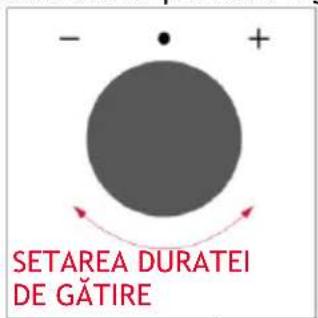- + SETAREA DURATEI DE GĂTIRE