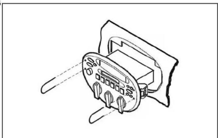 Technical line drawing of a mechanical device with two probes inserted, showing internal components and no text or symbols.