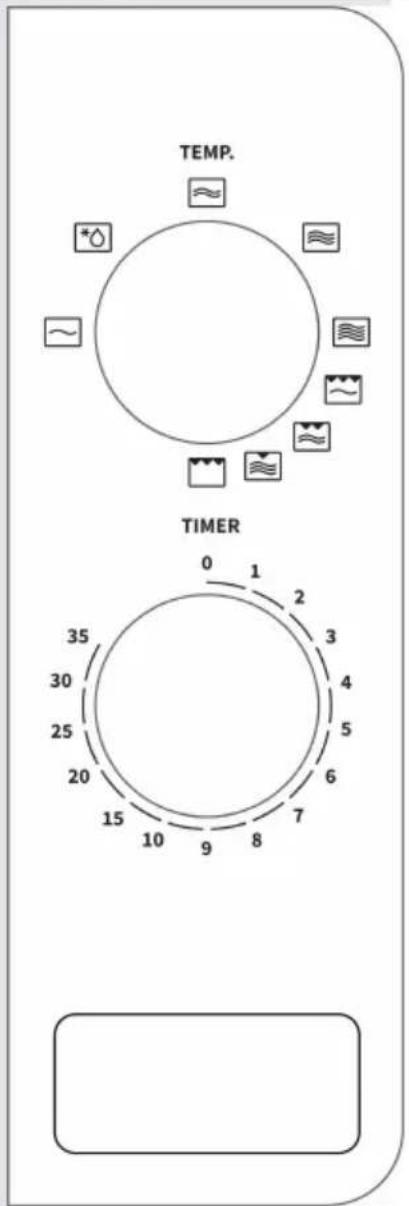TEMP. TIMER 0 1 2 3 4 5 6 7 8 9 10 15 20 25 30 35