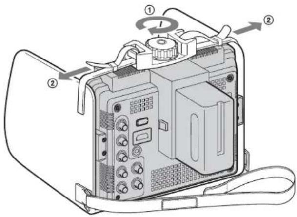 SONY LPM-770BP - 安装遮光罩 - 1