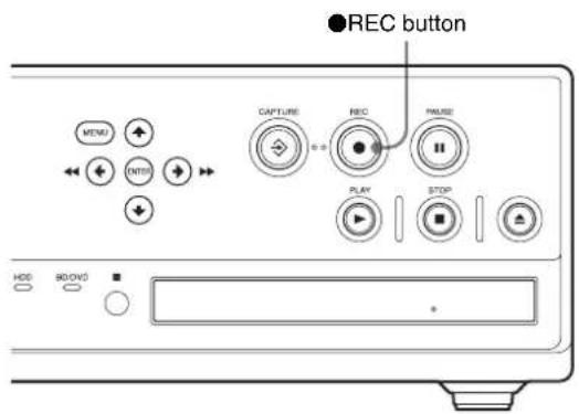 REC button. CAPTURE REC PAUSE. PLAY STOP. HDD 90/90. ■.