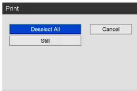 Print Deselect All Still Cancel