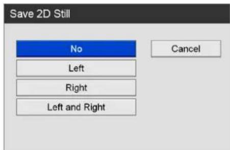 Save 2D Still No Left Right Left and Right Cancel