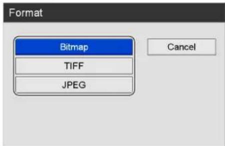Format Bitmap TIFF JPEG Cancel