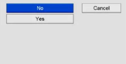 No Yes Cancel