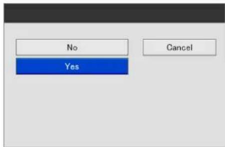No Yes Cancel