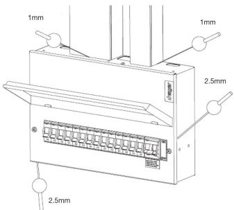 1mm 1mm 2.5mm 2.5mm