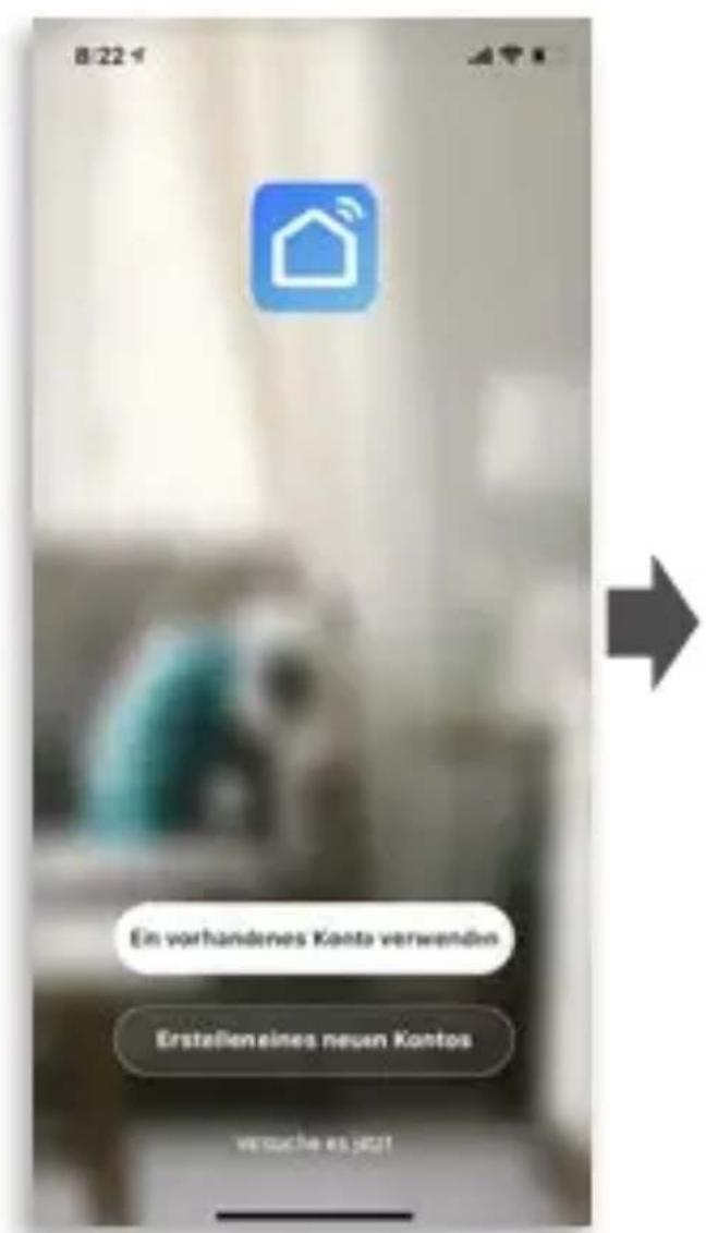 8:22 Ein vorhandenes Konto verwenden Erstelleneines neuen Kontos versuche es jetzt