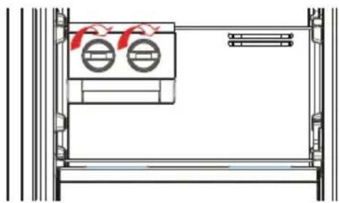 Pure technical line drawing of a mechanical assembly without any text, numbers, or symbols.