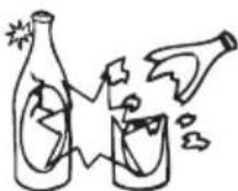 Cartoon illustration of a distressed container character holding a box labeled 'KG', with arms and facial expressions (no text or symbols beyond the label)