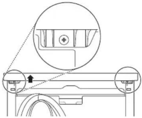 LG DF215FW - Îndepărtarea capacului superior - 1