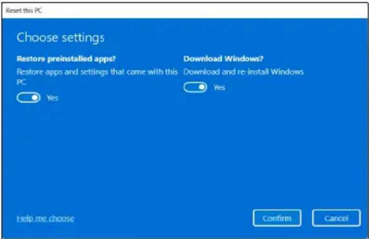 ACER Aspire Go 14 - Réinitialiser ce PC et conserver mes fichiers - 6