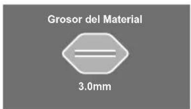 Grosor del Material 3.0mm