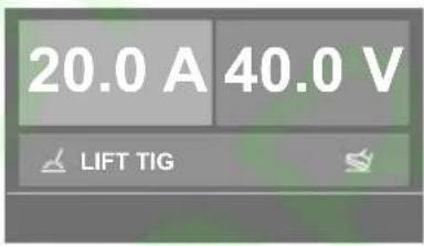 20.0 A 40.0 V LIFT TIG