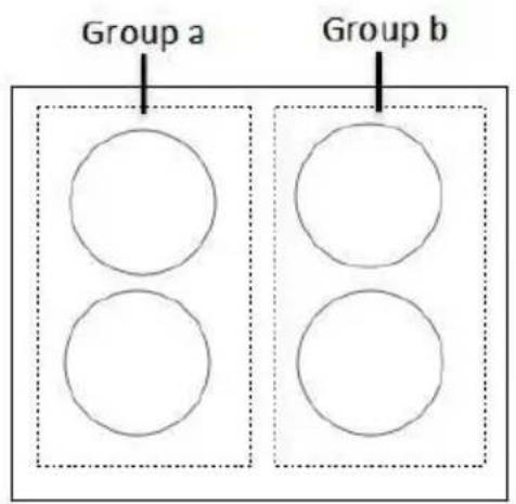 Group a Group b