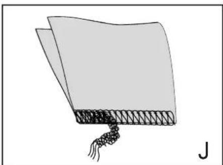 Illustration of a folded fabric or scroll with tassel, no text or symbols present