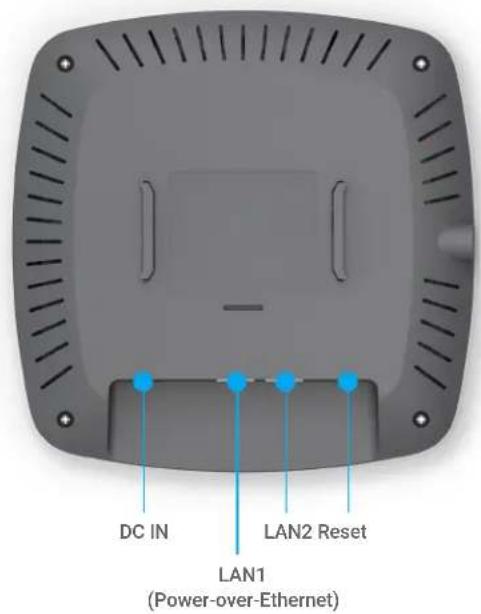 DC IN LAN2 Reset LAN1 (Power-over-Ethernet)