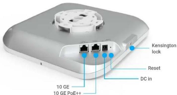 Kensington lock Reset DC in 10 GE 10 GE PoE++