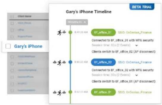 ENGENIUS ECW215 - Monitor and Troubleshoot with the Client Timeline - 1