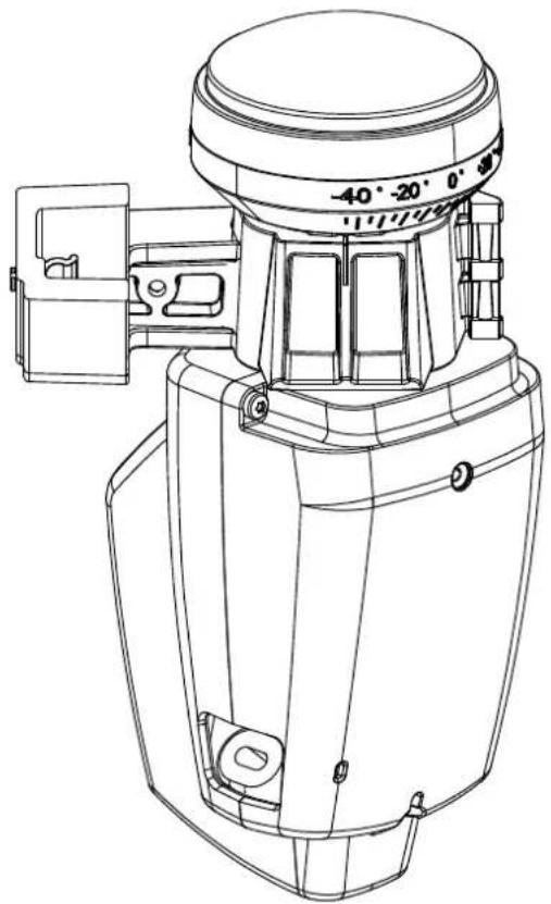 Technical line drawing of a mechanical device with no visible text or symbols.