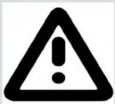 Warning symbol with exclamation mark inside a triangle