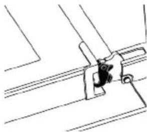 Pure mechanical assembly diagram without any text, numbers, or symbols.