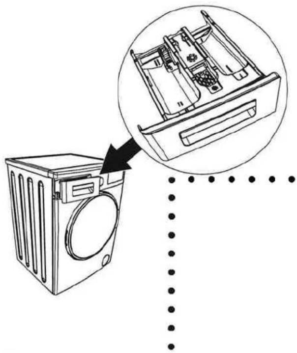 Porter & Charles COMBI9‐6 - Detergent drawer general view - 1