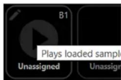 B1 Plays loaded sample Unassigned Unassign