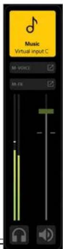 Music Virtual input C M-VOICE M-FX
