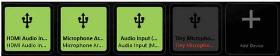 HDMI Audio In... HDMI Audio In... Microphone Ar... Microphone Ar... Audio Input (... Audio Input (M... Tiny Micropho... Tiny Micropho... Add Device