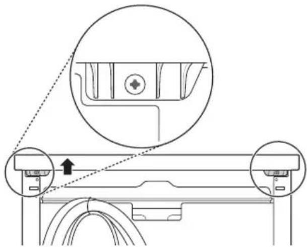 Technical line drawing of a mechanical assembly with two circular components and a central component, showing no text or symbols.