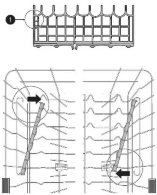 Technical diagram showing a grid structure with directional arrows and labeled components, likely illustrating a mechanical or structural assembly.
