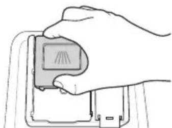 Hand inserting a card into a device, no text or symbols visible.