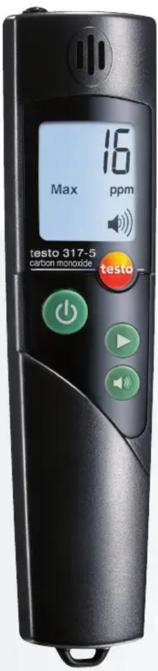 16 Max ppm testo 317-5 carbon monoxide testo